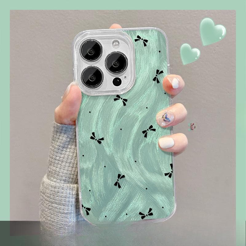 Applicable To Apple 15 Mobile Phone Case Iphone14 Smudged Star Bracket 13pm Feather Yarn 12 Laser 11 Full-inclusive Advanced iPhone SE (2nd Generation)