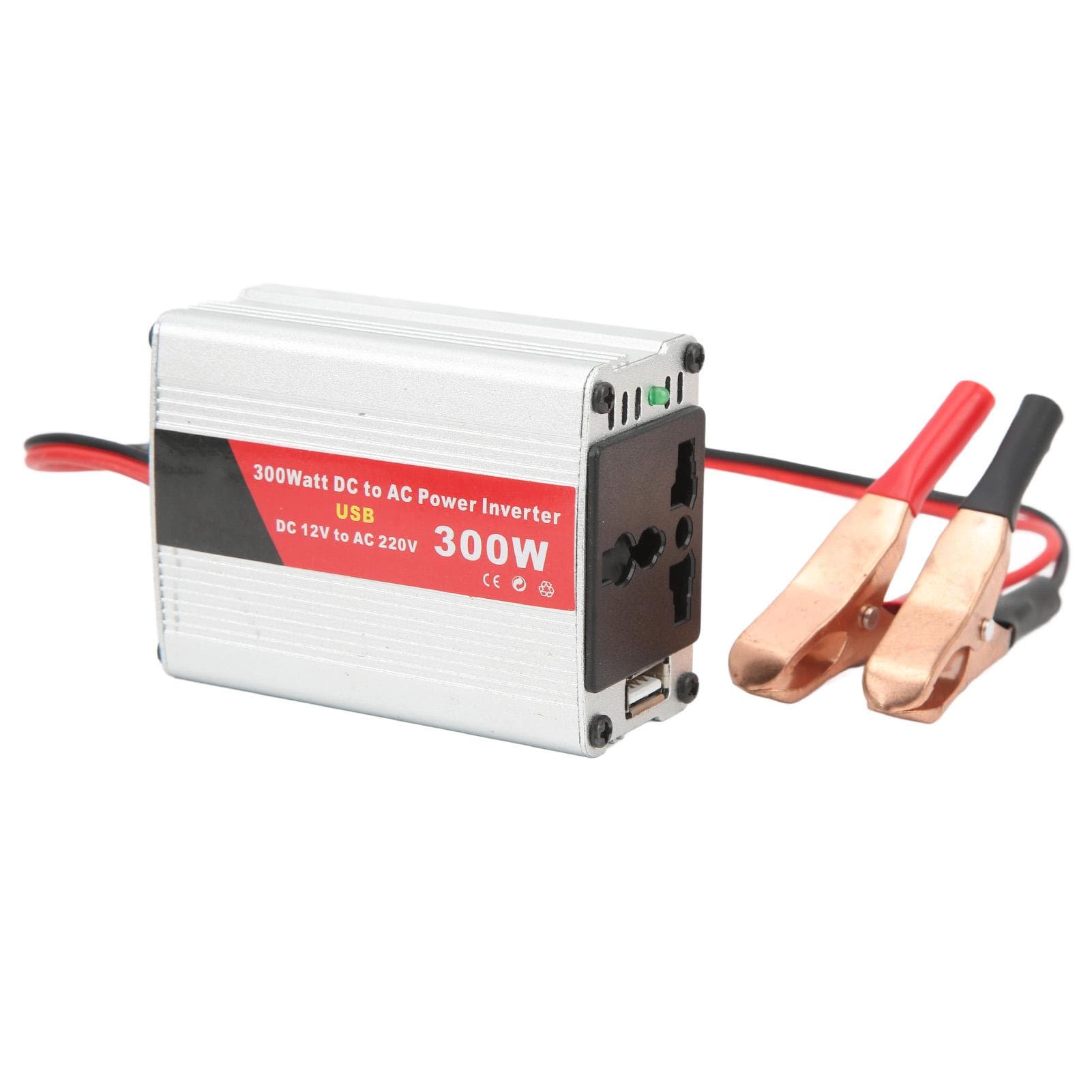 Modified Sine Wave Inverter Peak 300W Car Power Inverter DC 12V to 220V AC Converter for Laptops