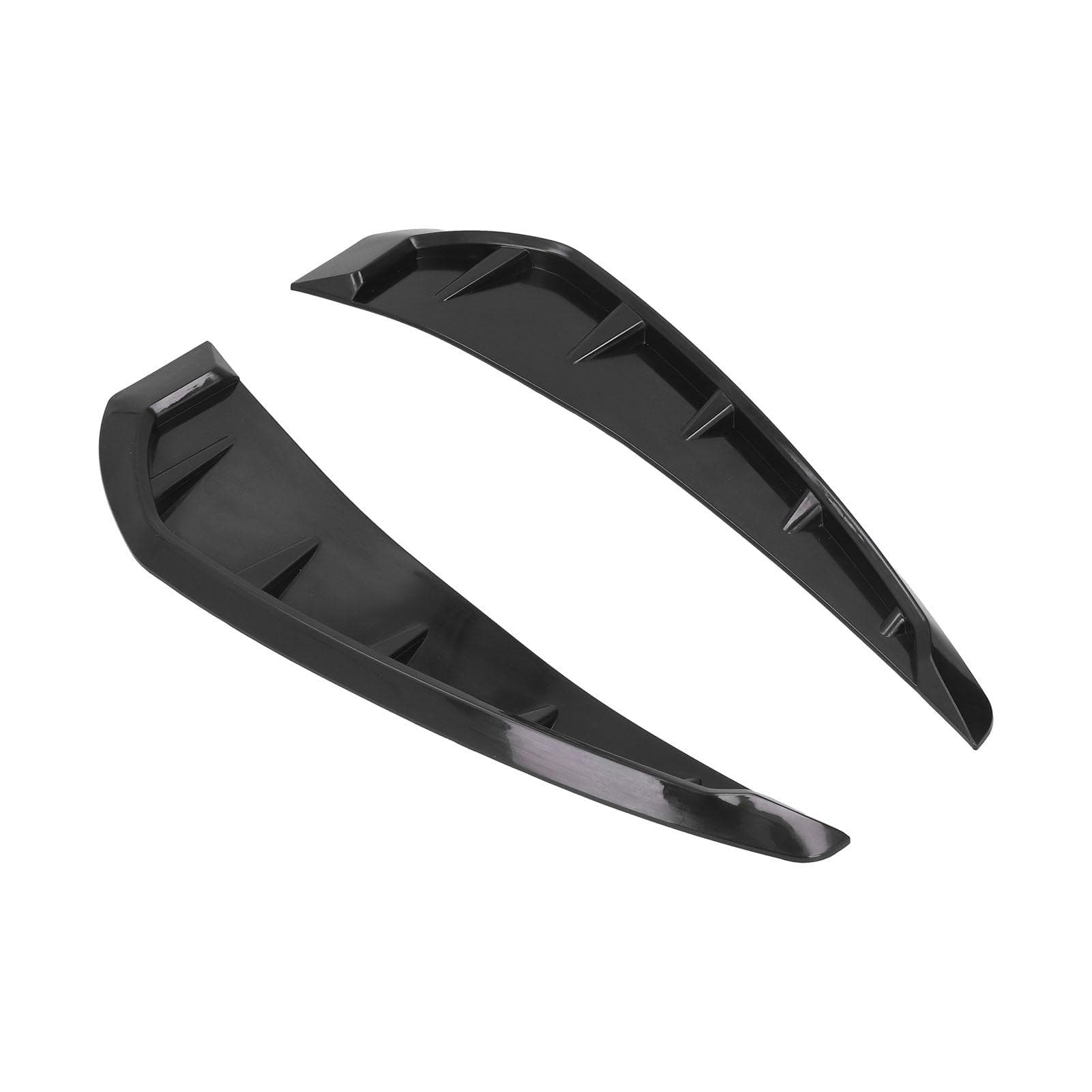 2PCS Car Side Mudguard Air Vent Trims Covers Left Right Rubber Black Universal Decoration