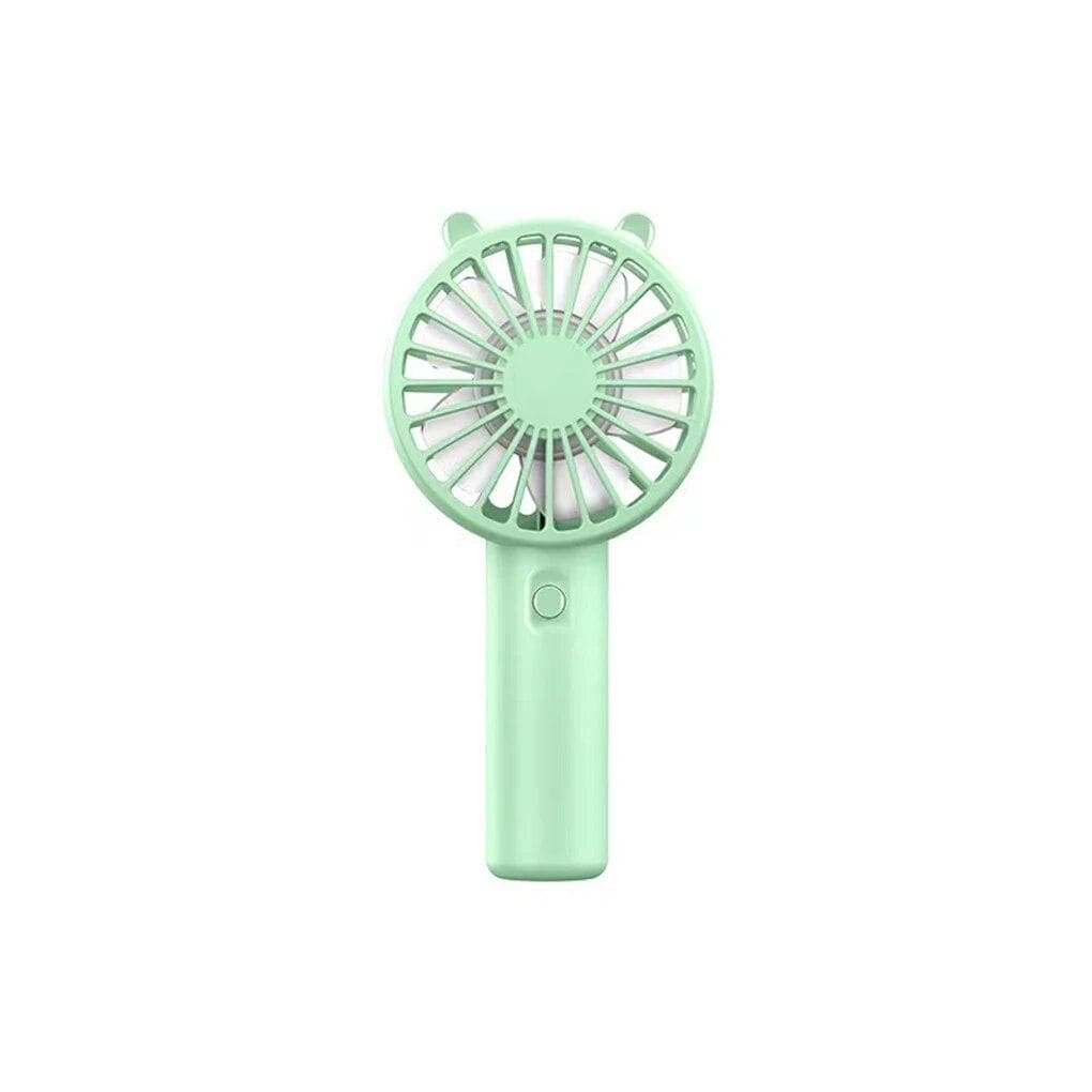 Portable Handheld Fan Small Cooling Fan USB Rechargeable Eyelash Eyelash Mute Cooler Handheld Fan Mini USB Rechargeable Desk USB charging model green