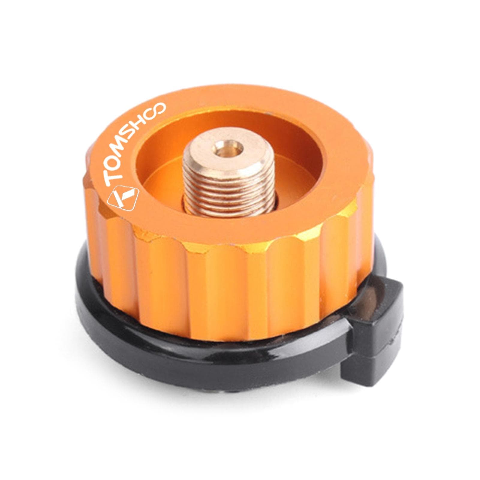 Outdoor Gas Bottle Adapter Gas Bottle Bracket Gas Refill Valve Gas Tank Converter Camping Stove Adapter orange