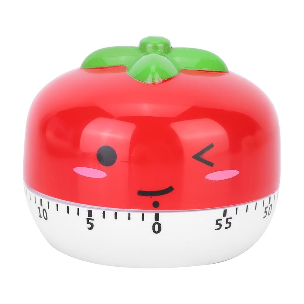 Cartoon Mechanical Manual Kitchen Cooking Timer Alarm Reminder Timepiece Countdown ToolRed red