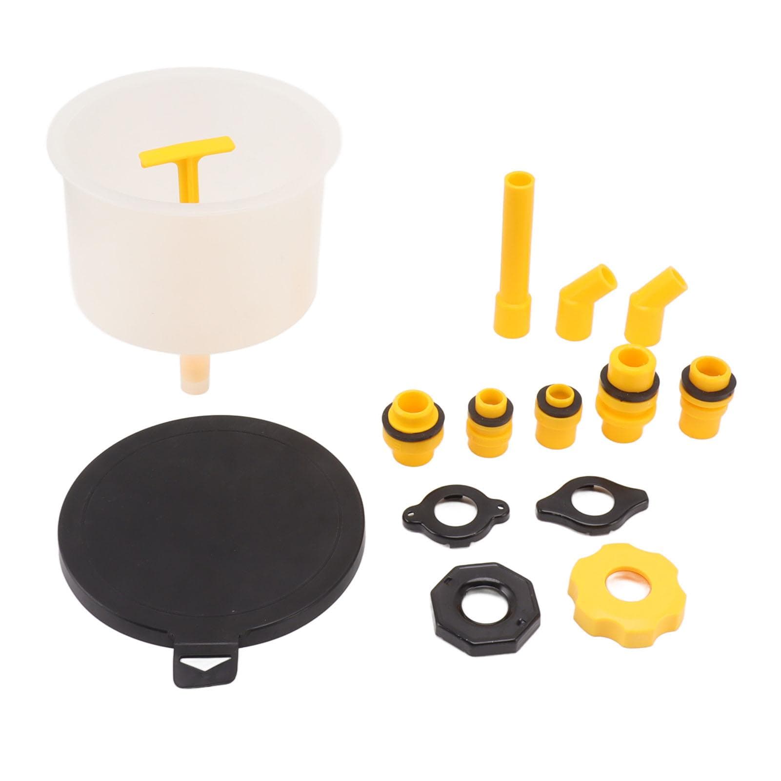 15Pcs Radiator Coolant Filling Funnel Kit Spill Proof Reinforced Design Universal Cooling System