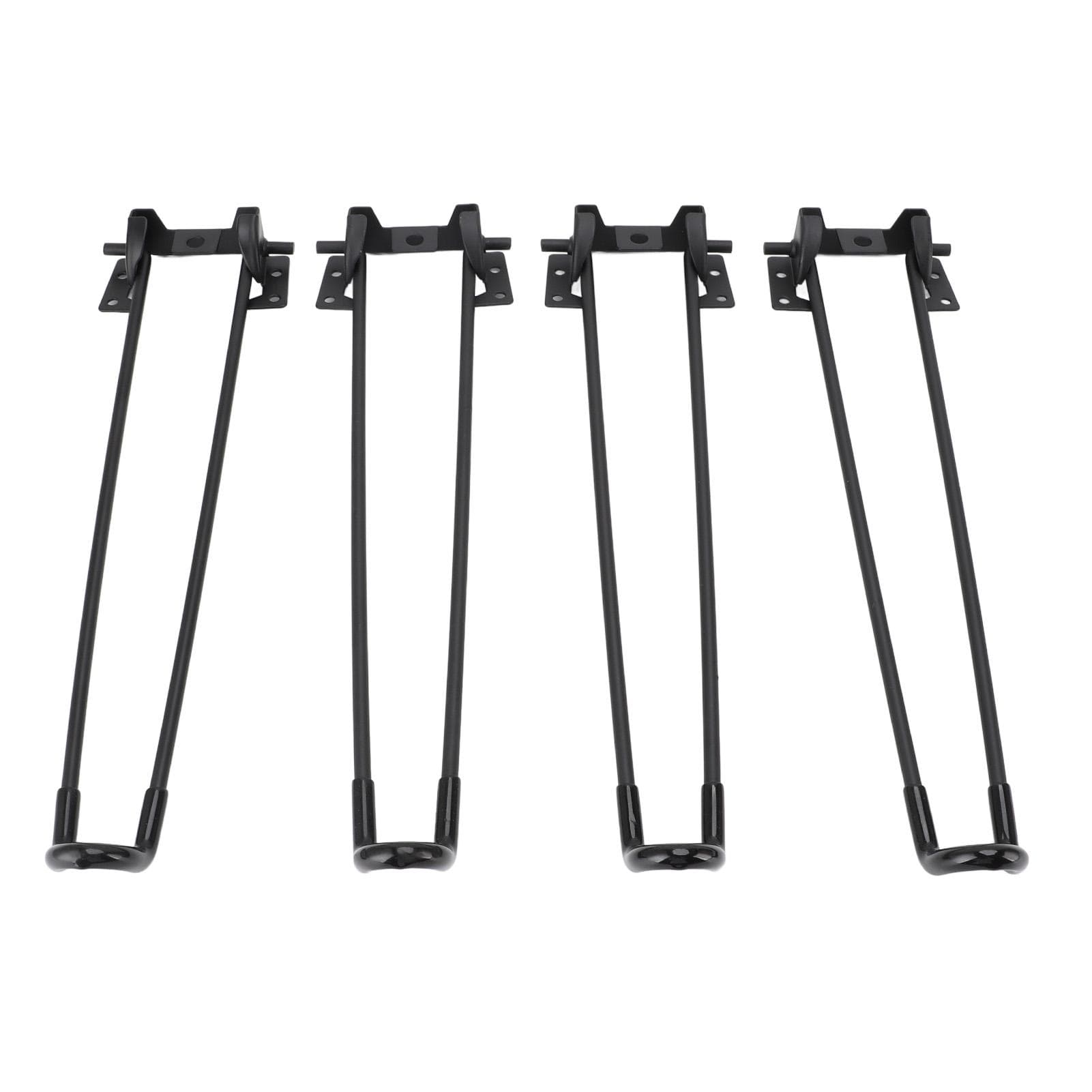 Table Legs U Shape Black Modern Minimalist Metal Furniture Legs for Folding Coffee Table Camping