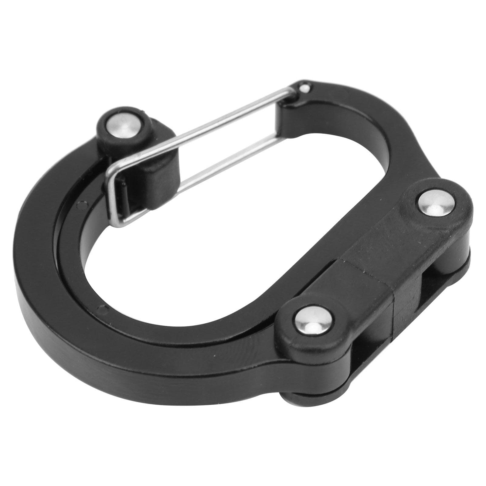 Outdoor Aluminum Alloy Carabiner Clip and Hook Mini for TravelLuggageSmall BagsBlue