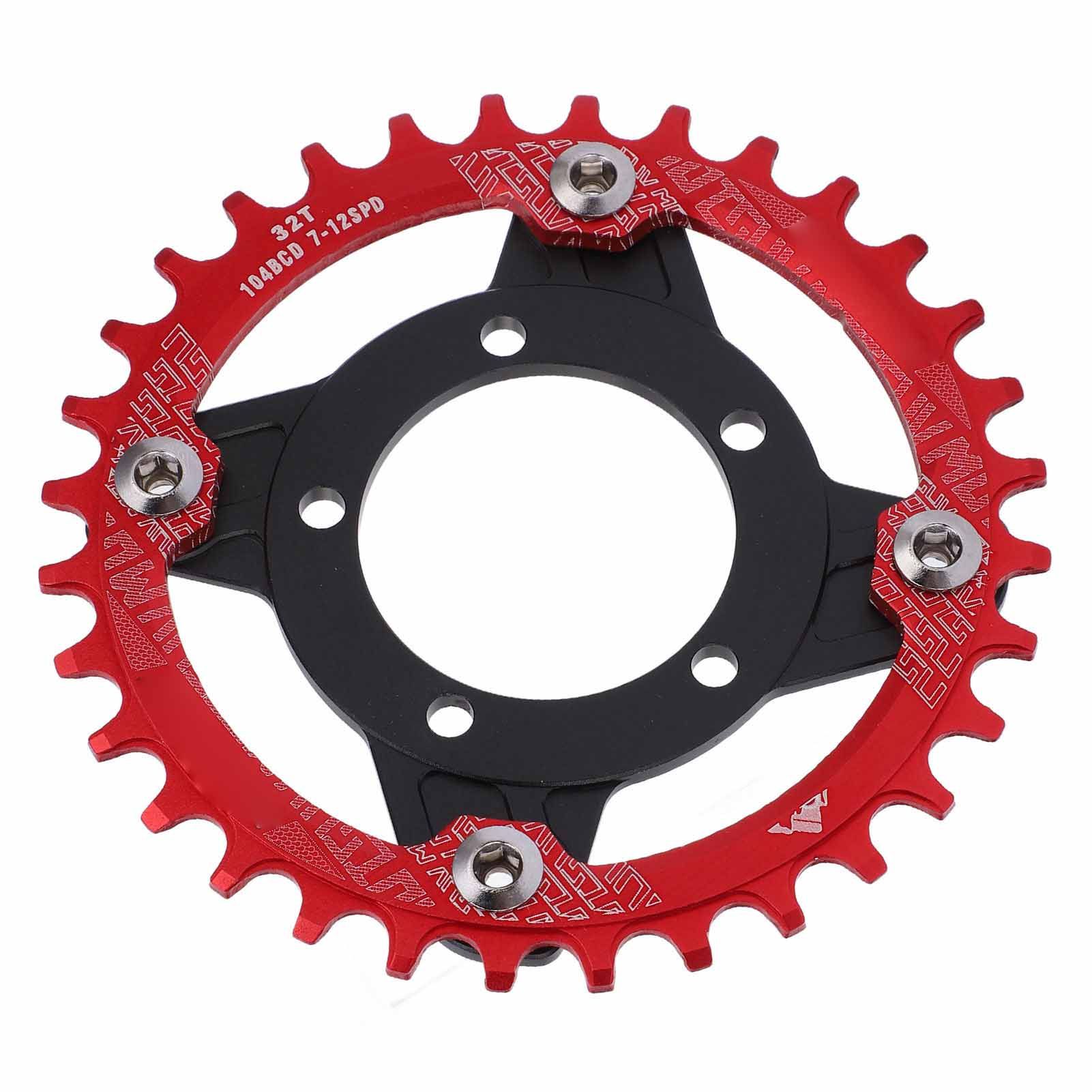 104 BCD 32T Chainring 104BCD Sprocket Adapter 32T Positive Negative Tooth Plate Conversion Base Set