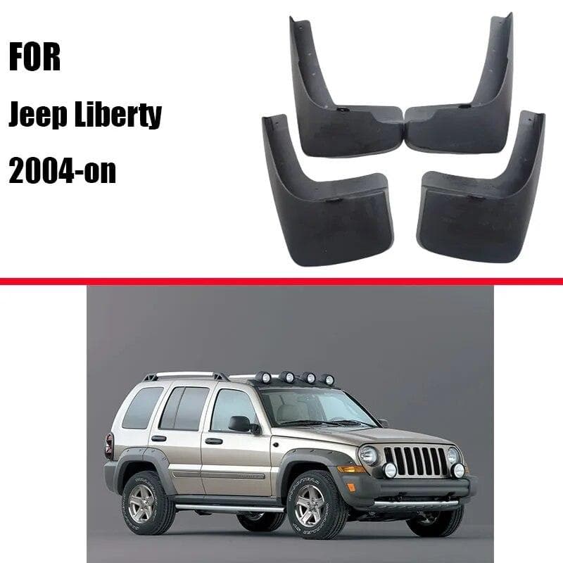 mud flaps For Jeep Liberty Mudguards Fender Liberty Mud flap Splash Guard Fenders Accessories auto styline Front Rear 4 PCS gold