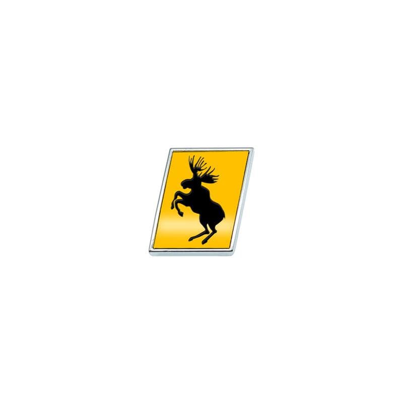 Car 3D Metal R Swedish Flag/R Design/Prancing Moose/AWD Emblem Badge Sticker For S60 S80 S90 XC60 XC90 V40 V50 V60 Decor yellow