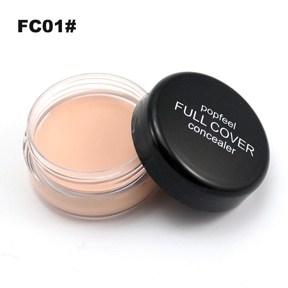 Popfeel -Base Concealer Cream Face Cover Blemish Hide Dark Spot Blemish Eye Lip Contour Liquid Foundation