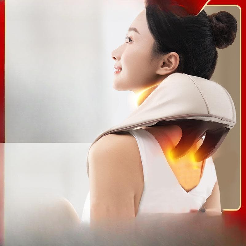 Zhigao Cervical Massager, Back and Waist Trapezius Muscle, Shoulder and Neck Massager, Neck Kneading and Full Body Multifunctional Tool