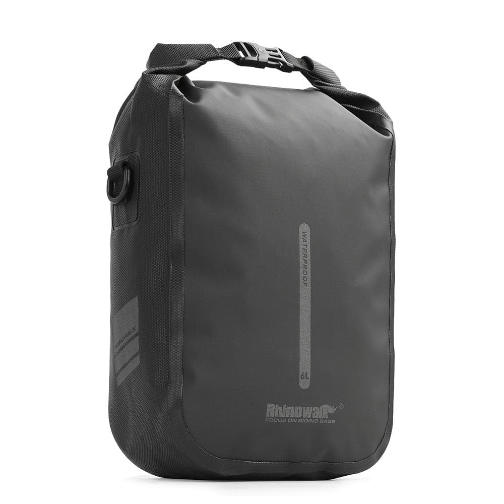 Bike Quick Release Bike Front Fork Bag Waterproof Cycling Bag Bicycle Front Bag Electric Scooter 6L black