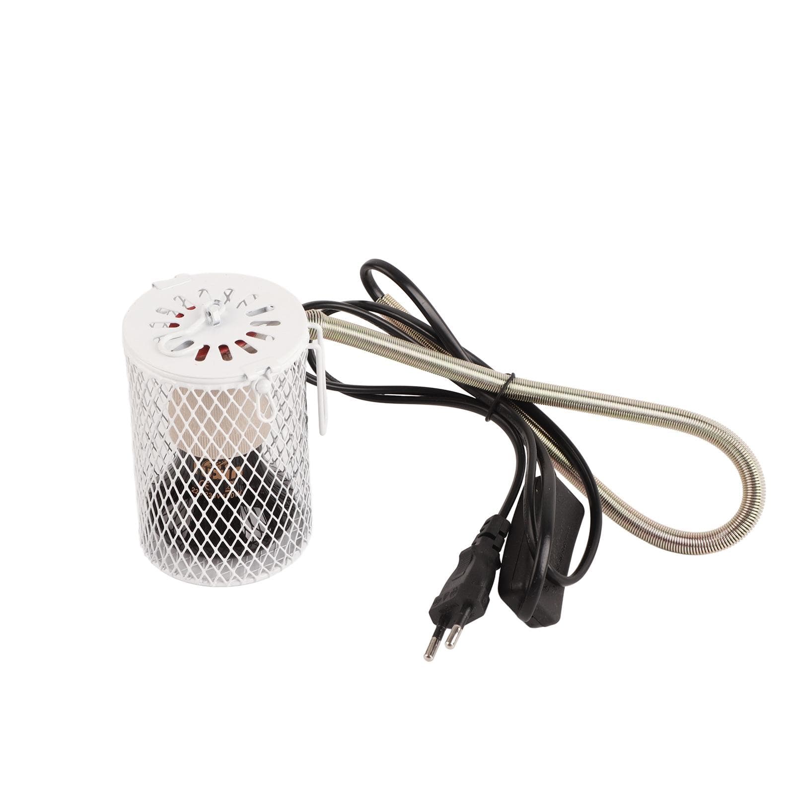 E27 Reptile AntiScald Lampshade and Heating Bulb Set Reptile Heat Lamp with Guard for Turtles