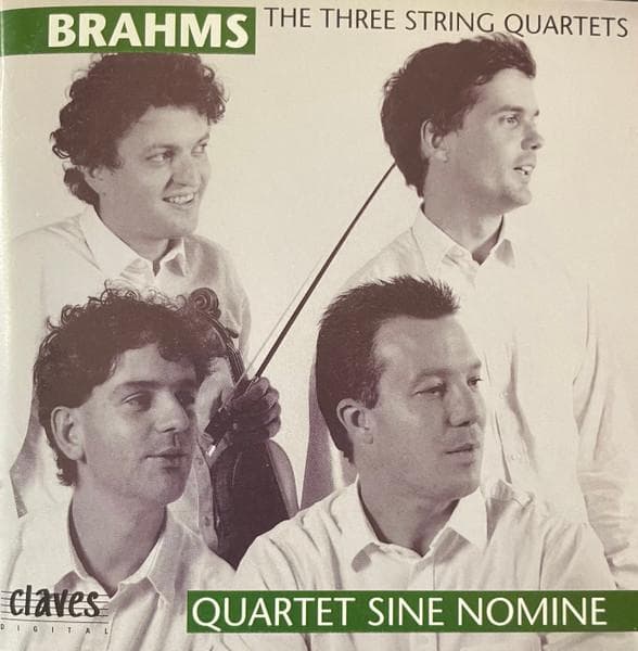 CD JOHANNES BRAHMS - Three String Quartets  CD509404 Claves 1994 Switzerlan Classical Used