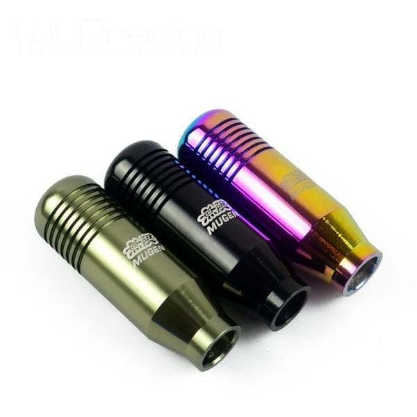 Racing Mugen Shift Knob Gear Knobs for Honda Acura M10x1.5 Black Neo Chrome Titanium 8.5CM grey