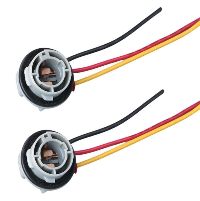 2Pcs 1157 Bulb Socket Holder Adapter For Ford Focus Fiat Renault Megane 3 Car Brake Tail Light Base Connector Accessories 2pcs