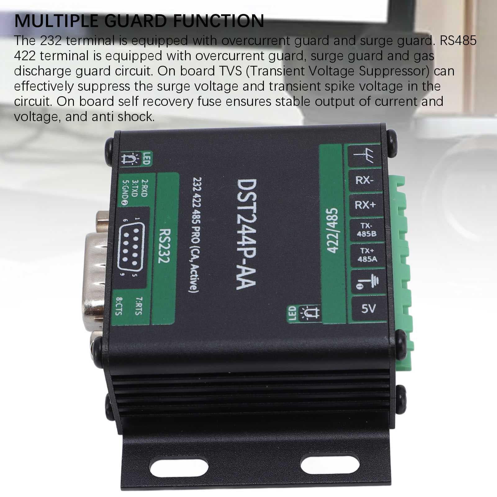 RS232 to RS485 RS422 Serial Converter Industrial Grade Isolated Converter with Overcurrent Surge