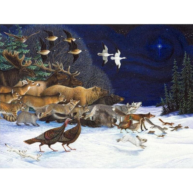 Diamond Embroidery Animals Pictures of Rhinestones Diamond Painting Full Round 20X30CM
