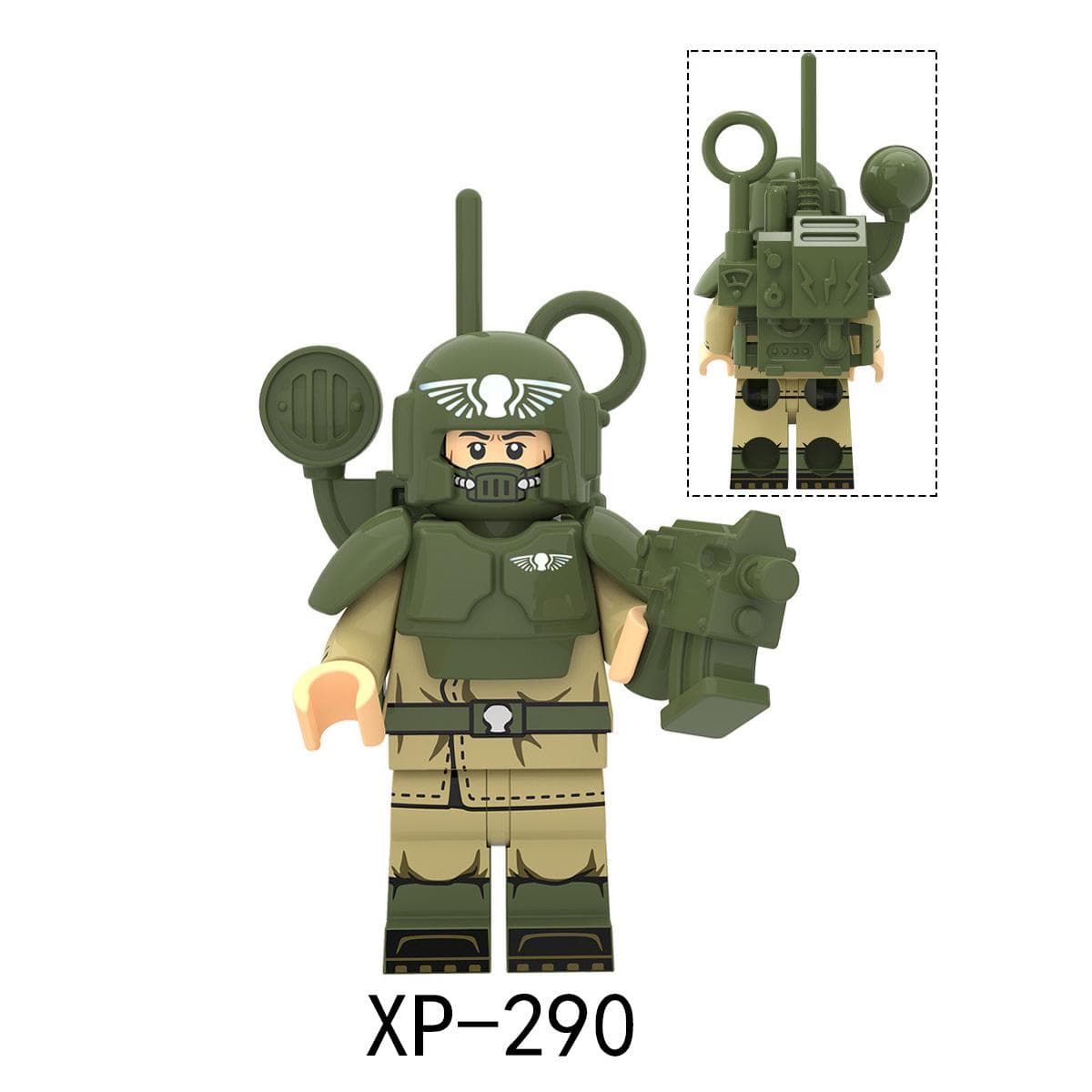 KT1037 Imperial Guard Heavy Arms Communications Engineering Stormtroopers Assemble Toy Blocks