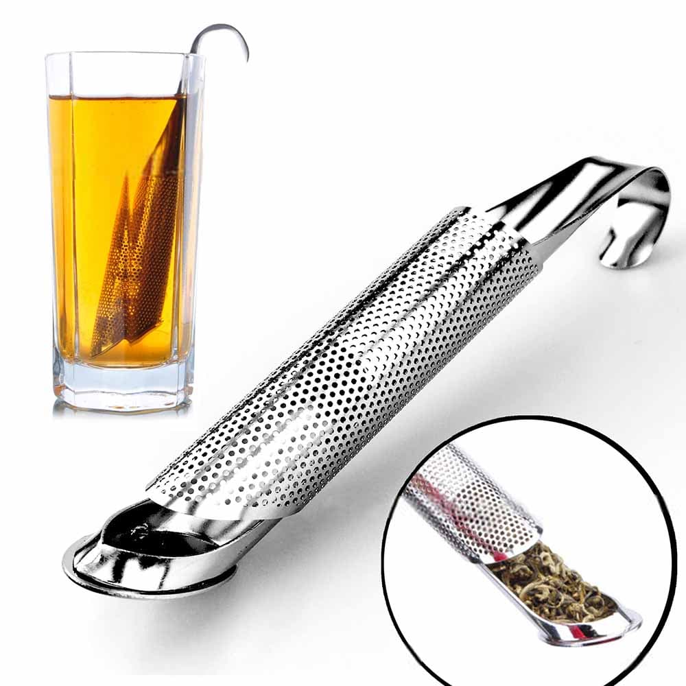 New Amazing Tea Strainer Stainless Steel Home Tea Infuser Pipe Design Touch Feel Good Holder Tool Spoon Filter 1PC