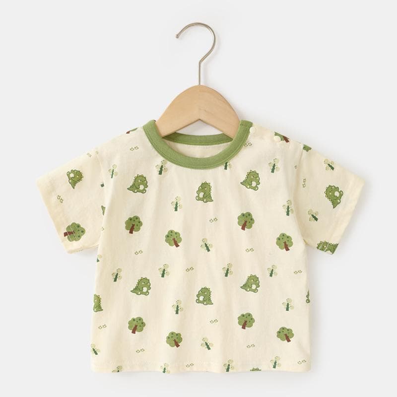 Baby Clothes Casual Short-sleeved T-shirts Summer Clothes Boys Girls Baby Children Children Summer Half-sleeved Tops 120cm