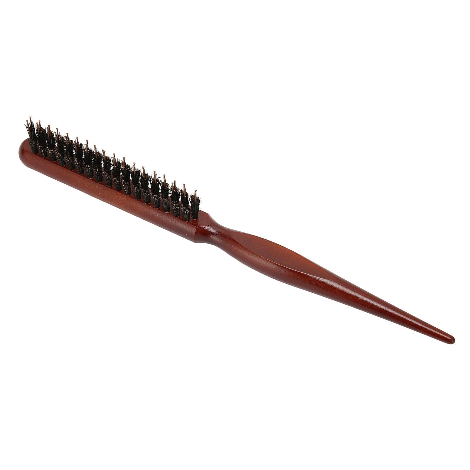 Teasing Brush Ergonomic Handle Nylon Bristles Curling Scalp Massage Tapered Tail Hair Parting Comb