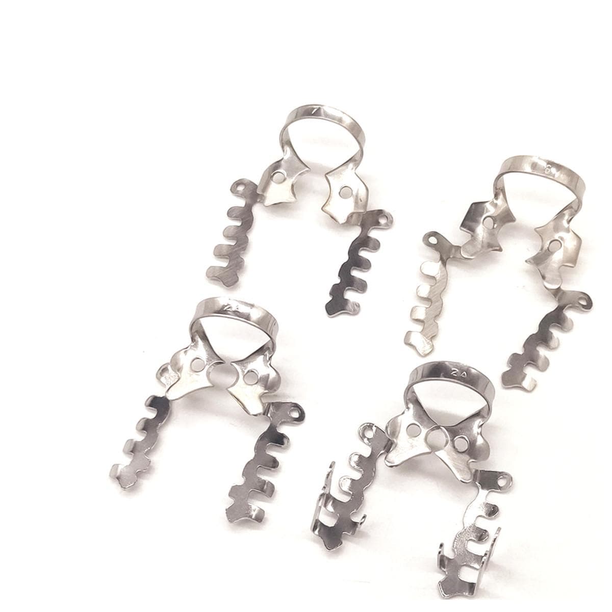Dental Multi-Funtional Rubber Dam Clamp Dental Special Clips Clamps Stainless Steel Dentist Ortho Material Tool 4 pieces mixed