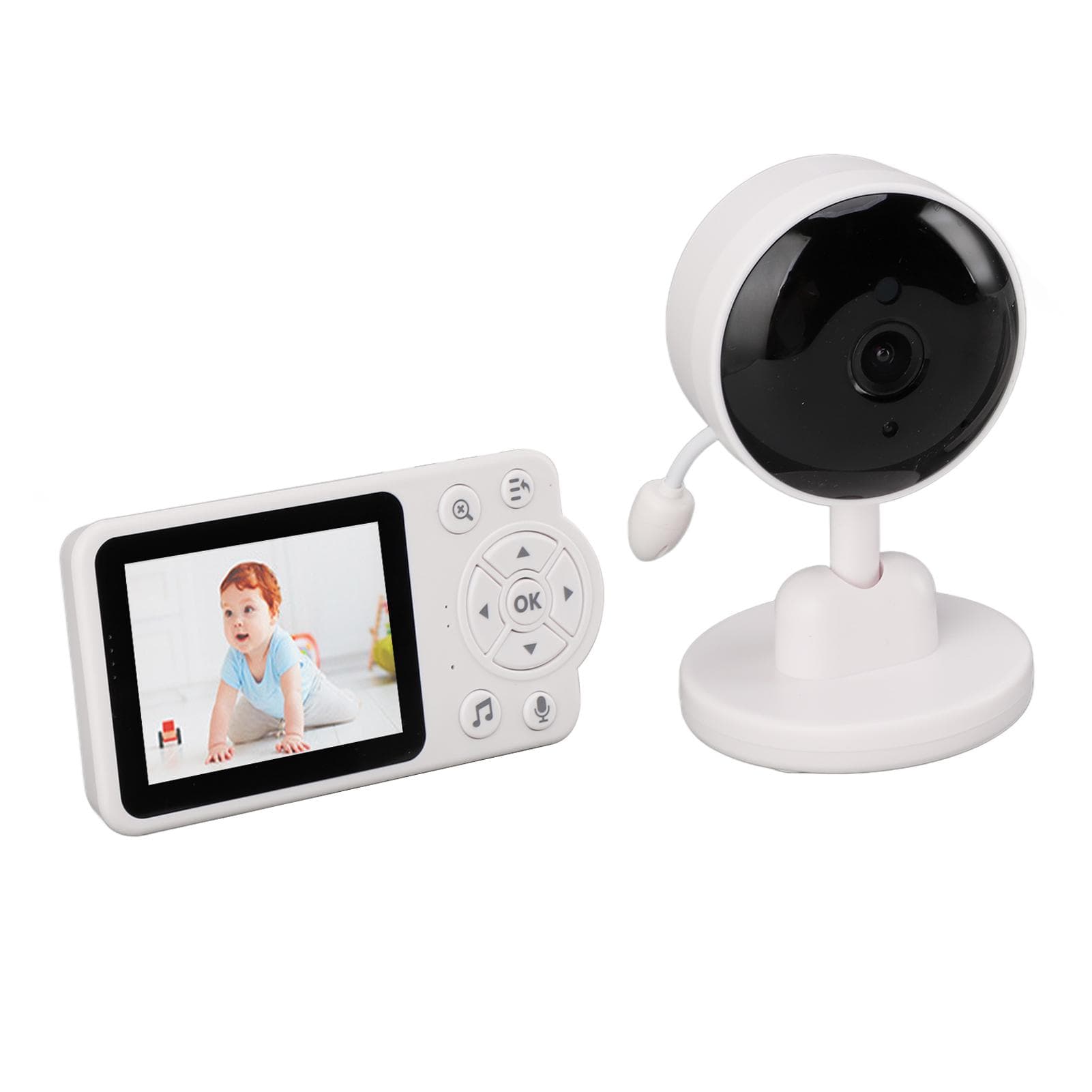 Baby Monitor with Camera Microphone 2.8 Inch 2 Way Talk Indoor Temperature Monitoring Smart EU Plug