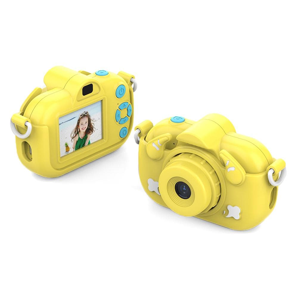1080P Digital Camera Kids Camera 12MP HD Children Camera Kids Selfie Camera for Boys And Girls yellow