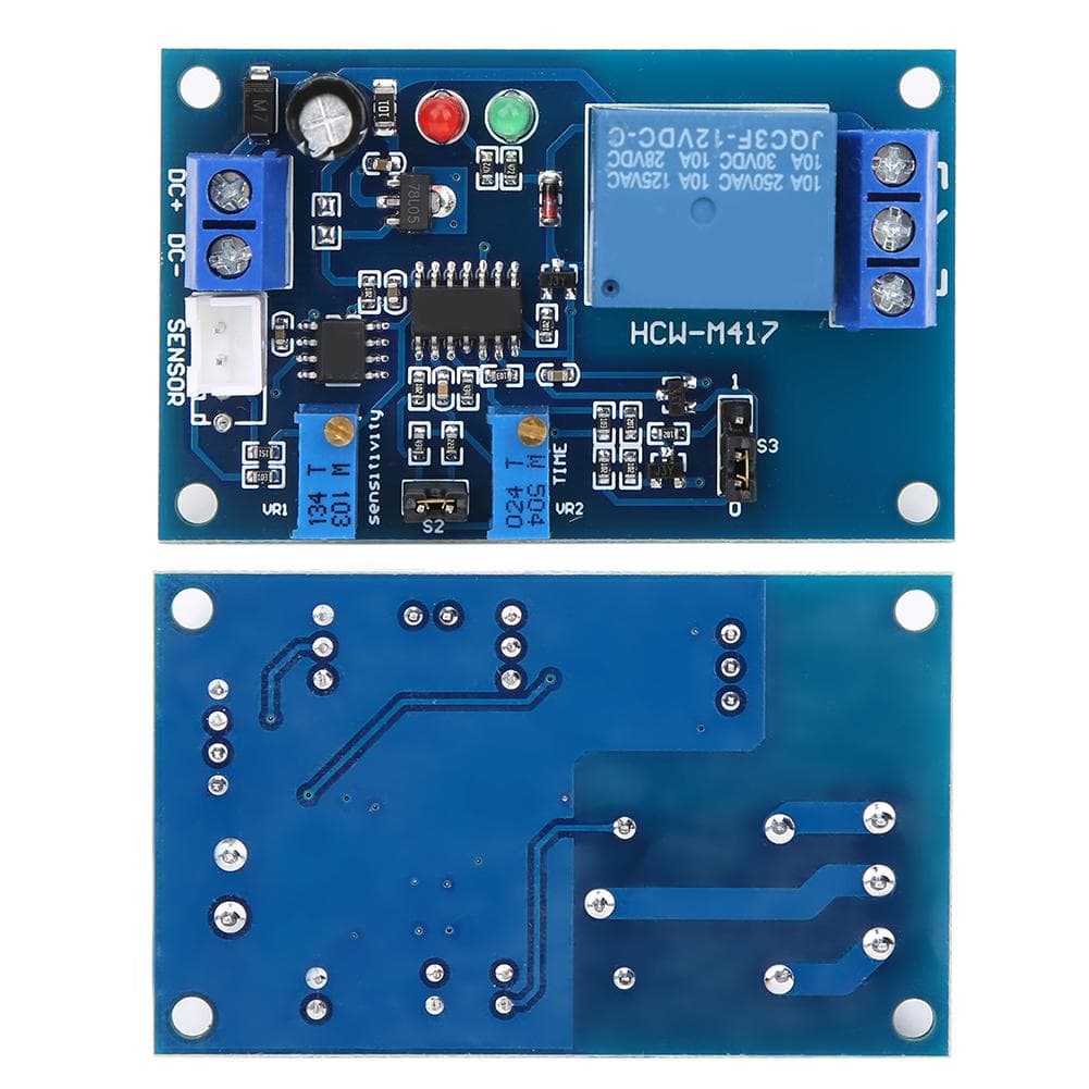 XHM131 Photosensitive Relay Module No Light Induction Light Controlled Delay Adjustable Switch(12V