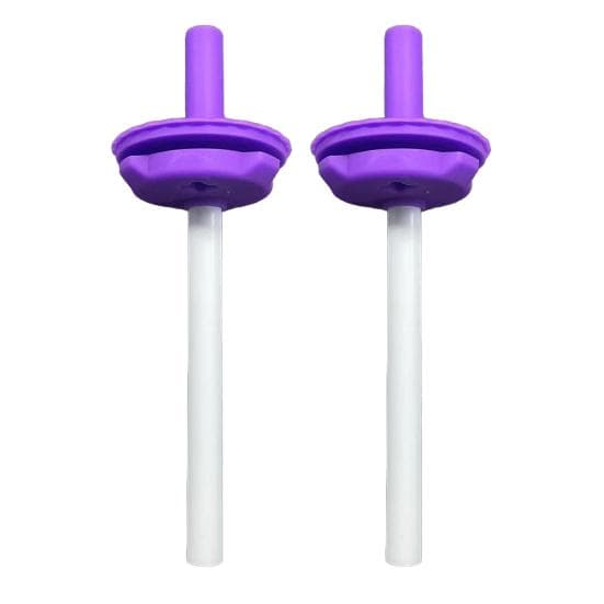 2Pcs Flexible Straw for Owala Kids Water Bottle 12/15oz BPA-Free Silicone purple