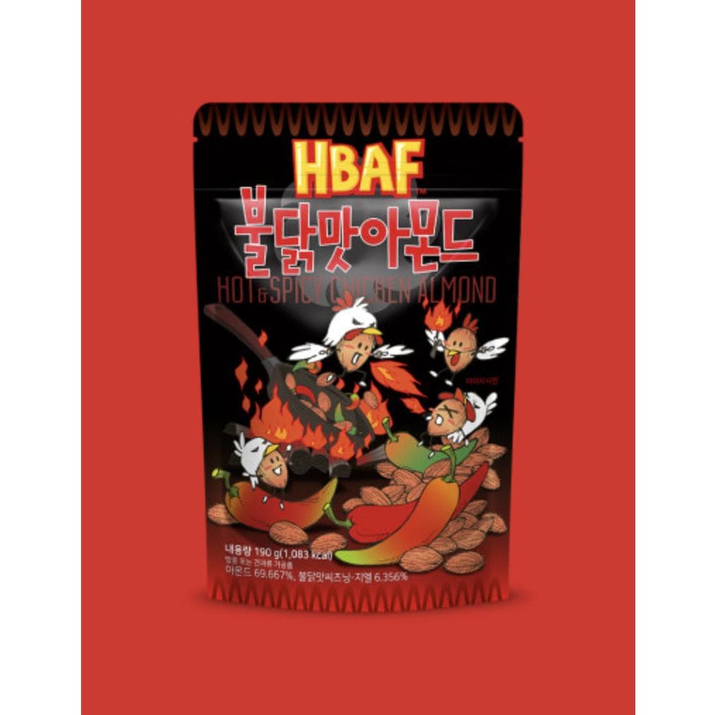 HBAF Seasoned Almonds&Cashewnut 170g/190g (35 Floavors) #Hot&Spicy Chicken Almond