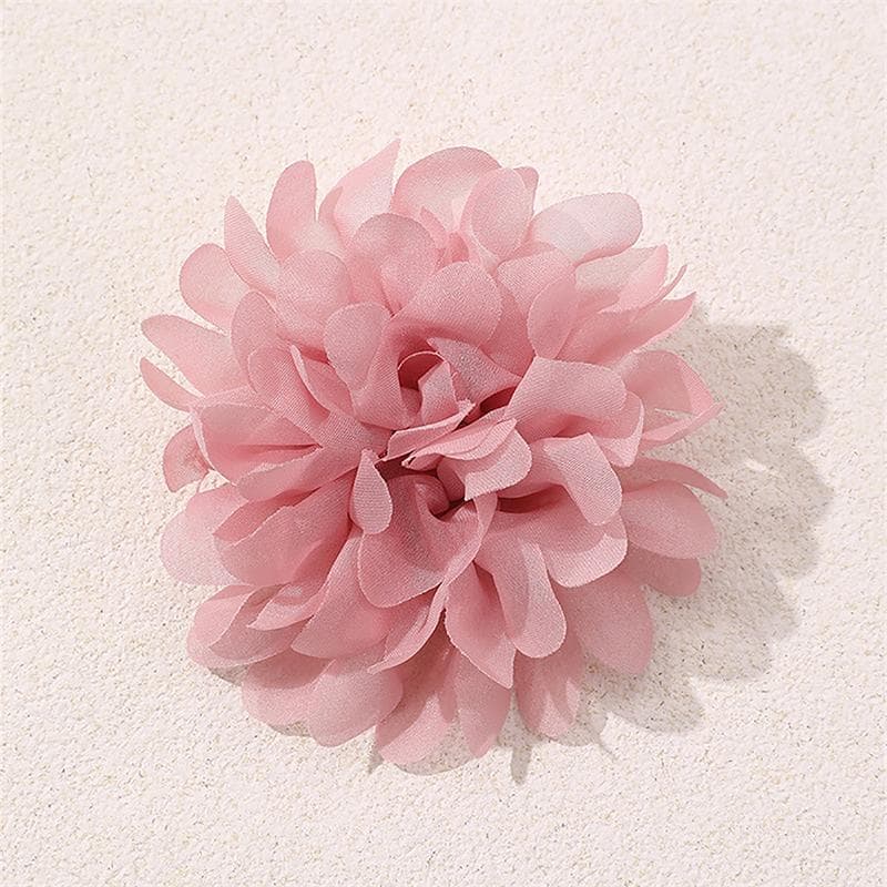 Vintage Camellia Flower Brooches For Women Flower Corsage Lapel Pins Wedding Party Badge Clothing Accessories pink
