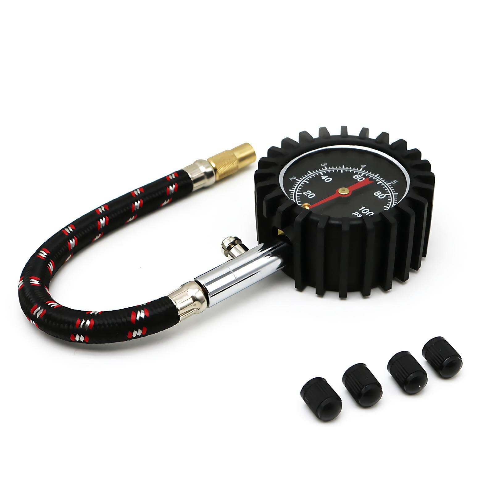 0~100PSI Automobile Tire Pressure Gauge Tire Pressure Meter Tire Gauge Tire Meter Pressure black