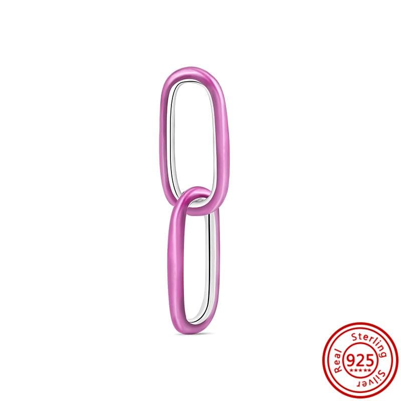 New Me Series Two-ring Connector Links Lucky Mini Charm Beads Fit Original Me Bracelet&Necklace Women Jewelry Gift
