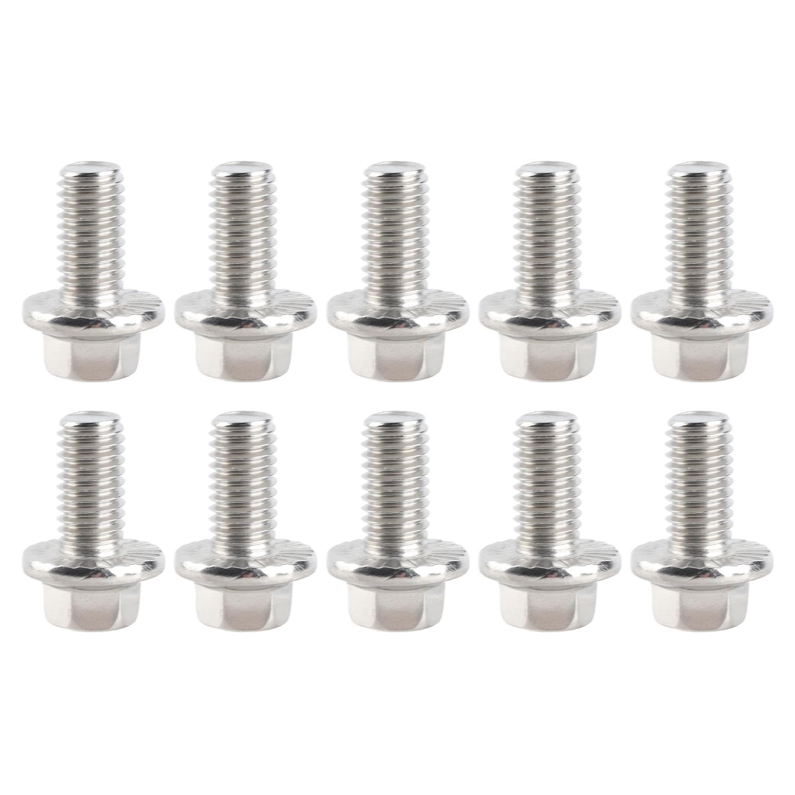 10pcs M8 Stainless Steel SS304 Hex Drive Flange Screws Cap Head Washer Bolts