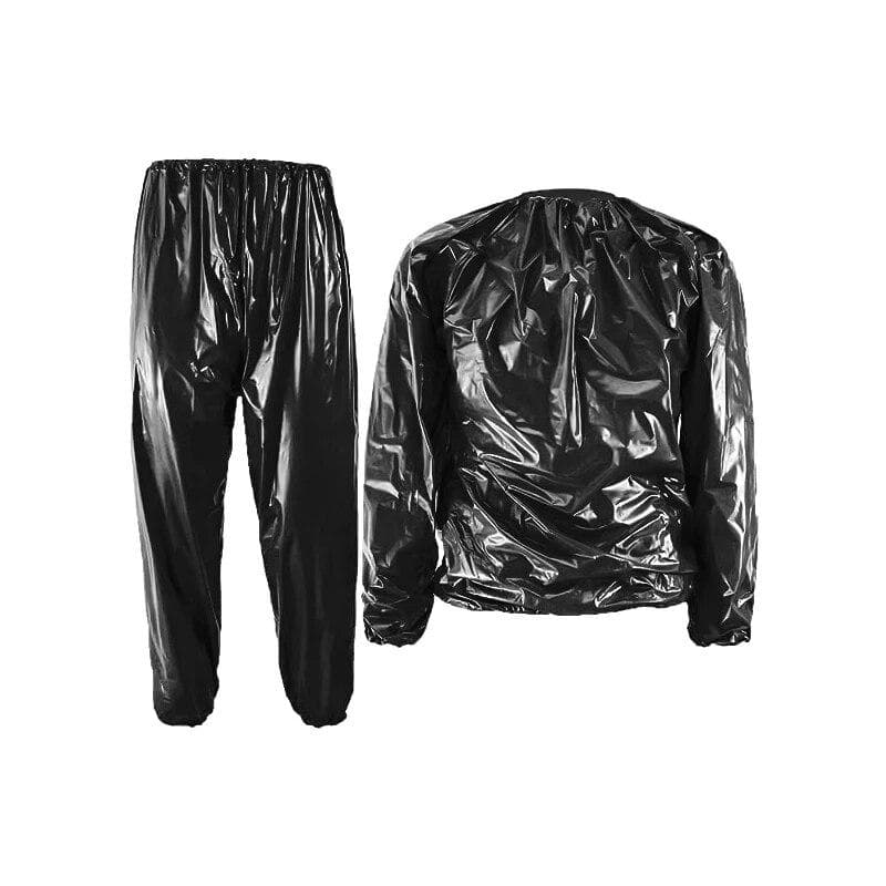 Plus Size Heavy Duty Sauna Sweat Suit for Men Women Weight Loss Fitness PVC Sauna Suit Exercise Gym Suit Anti-Rip Quick Sweat XXXXL