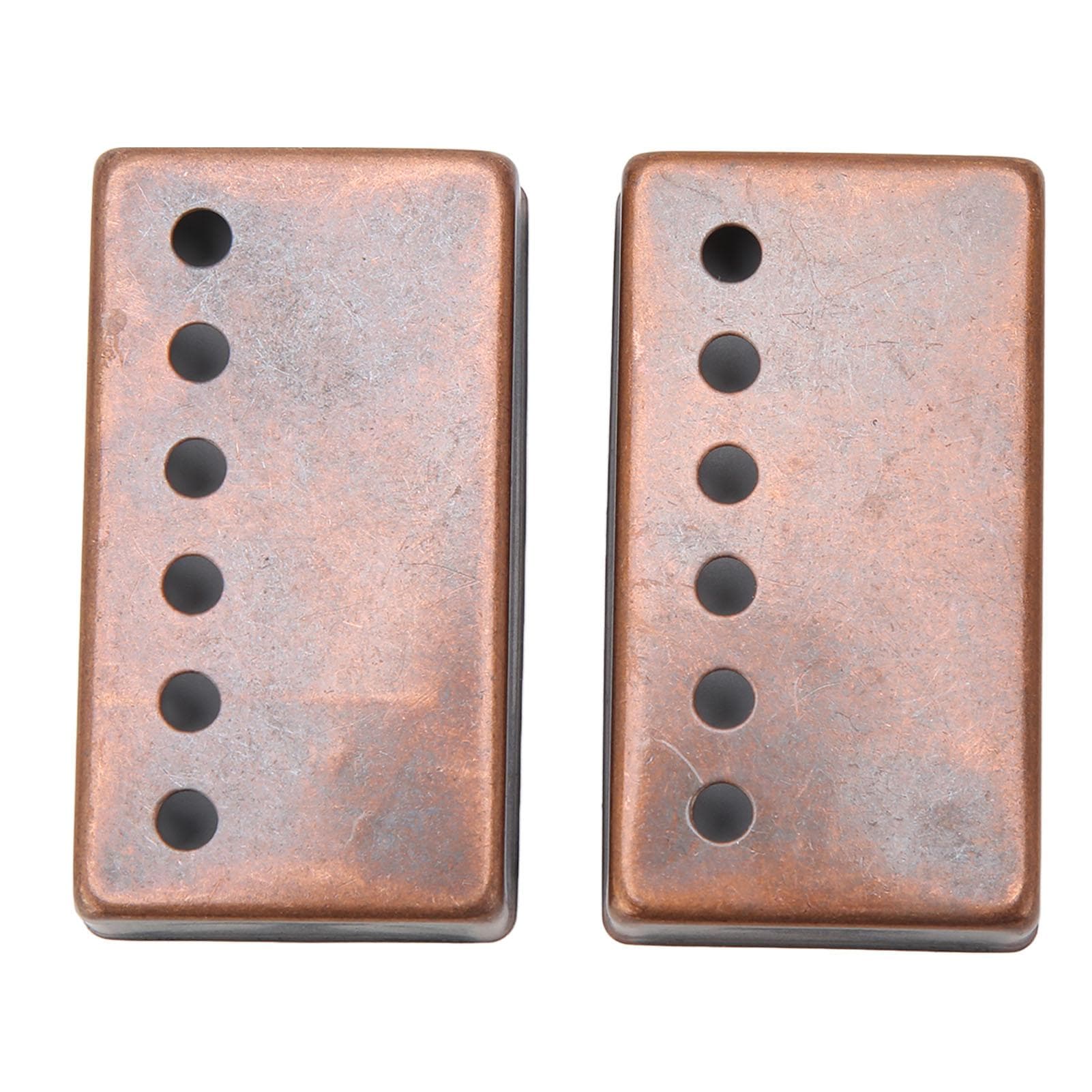2 Pcs Electric Guitar Pickup Cover Bronze Good Heat Dissipation Scratch Rust Proof Replacement