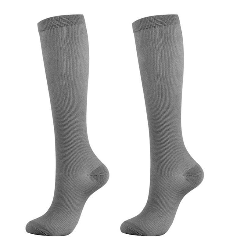 1Pair Unisex Compression Long Socks Women Men Pressure Veins Leg Relief Pain Knee High Stockings XXL