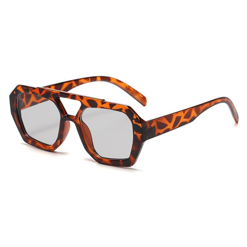 New Women's Fashion Irregular Square Sunglasses Retro Trend Instagram Outdoor Cycling Photography Sunglasses Men's