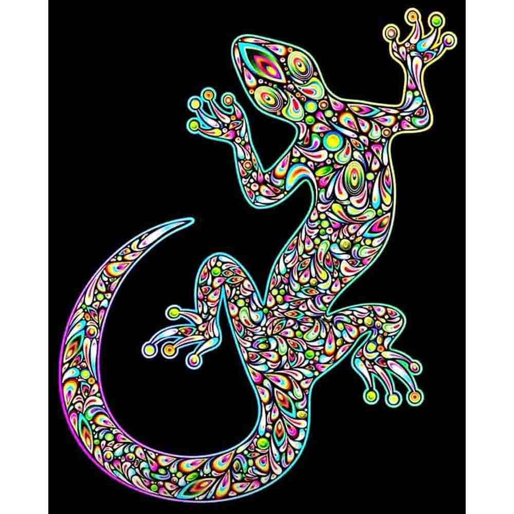 5D Diamond Painting Gecko Pictures Of Rhinestones Diamond Embroidery Animals Painting Home Decor 20X30CM