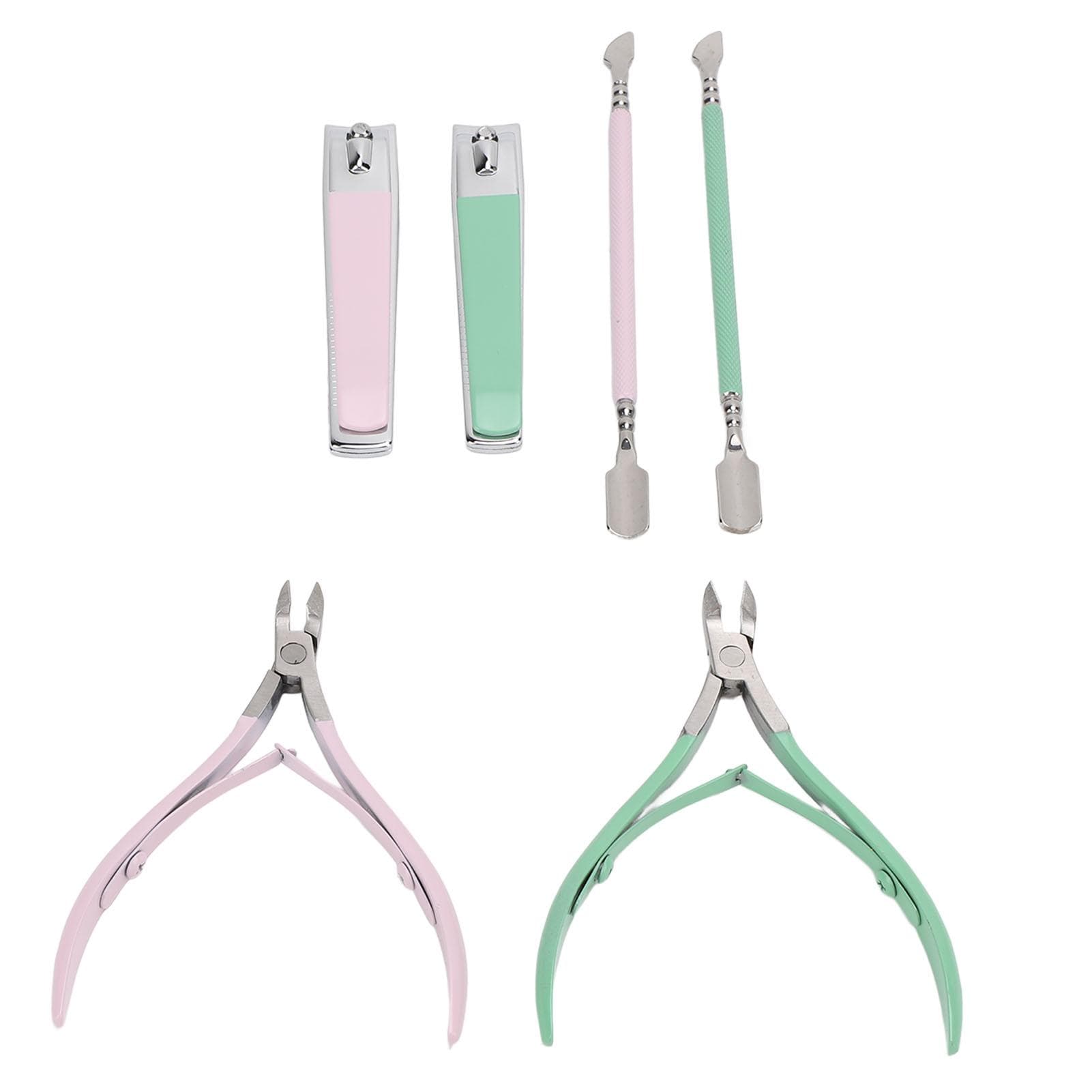 Manicure Tools Set Dead Skin Clipper Nail Clipper Cuticle Pusher Set Professional Stainless Steel