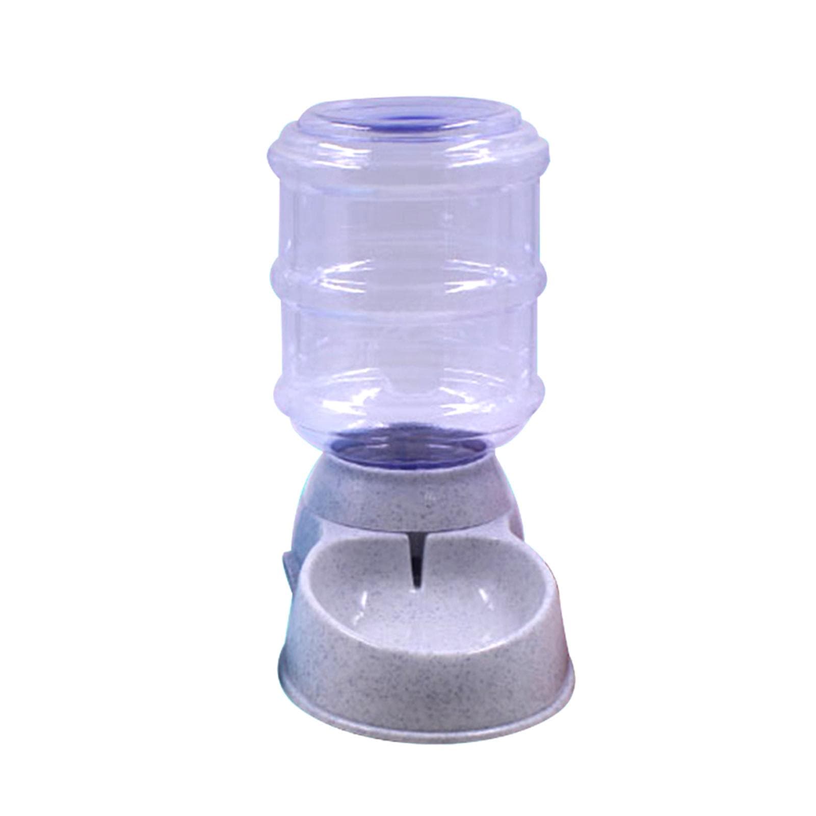 Automatic Pet Water Food Dispenser 3.5L Large Capacity Self-Dispensing Gravity Pet Feeder Waterer 2 grey