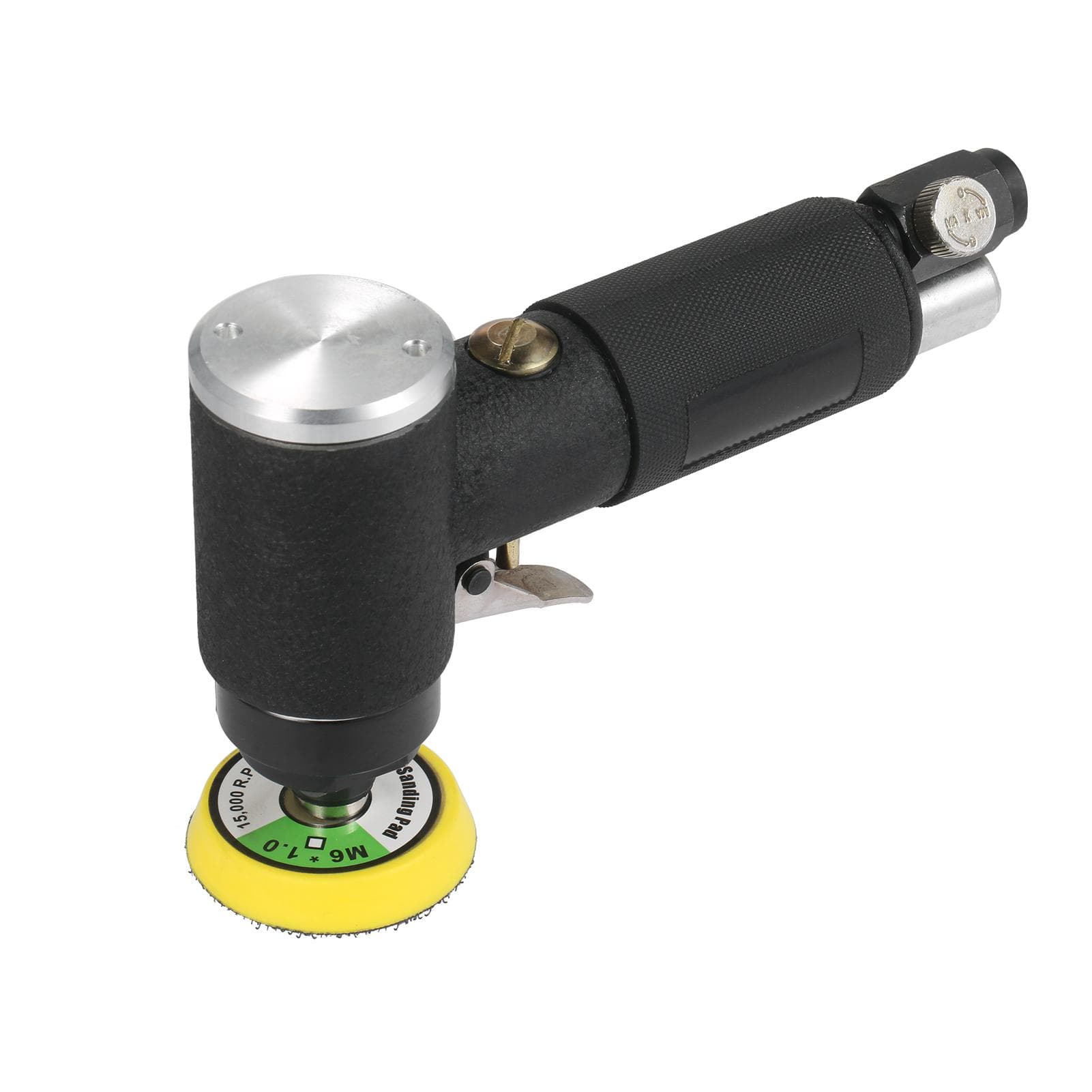 Mini Air Sander 2 Inch 3 Inch Pneumatic Sander High Speed Air-operated Handheld Polisher Waxer Concentric & EU Connector black