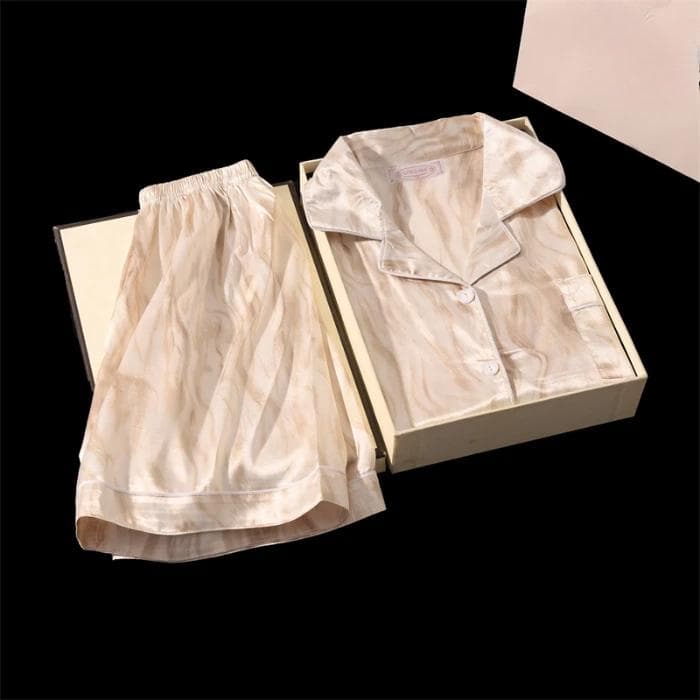 Rabbit Print Pajamas Women's Pajamas Set Korean Summer 2 Piece Pajamas Students Cute Home Clothes XXL