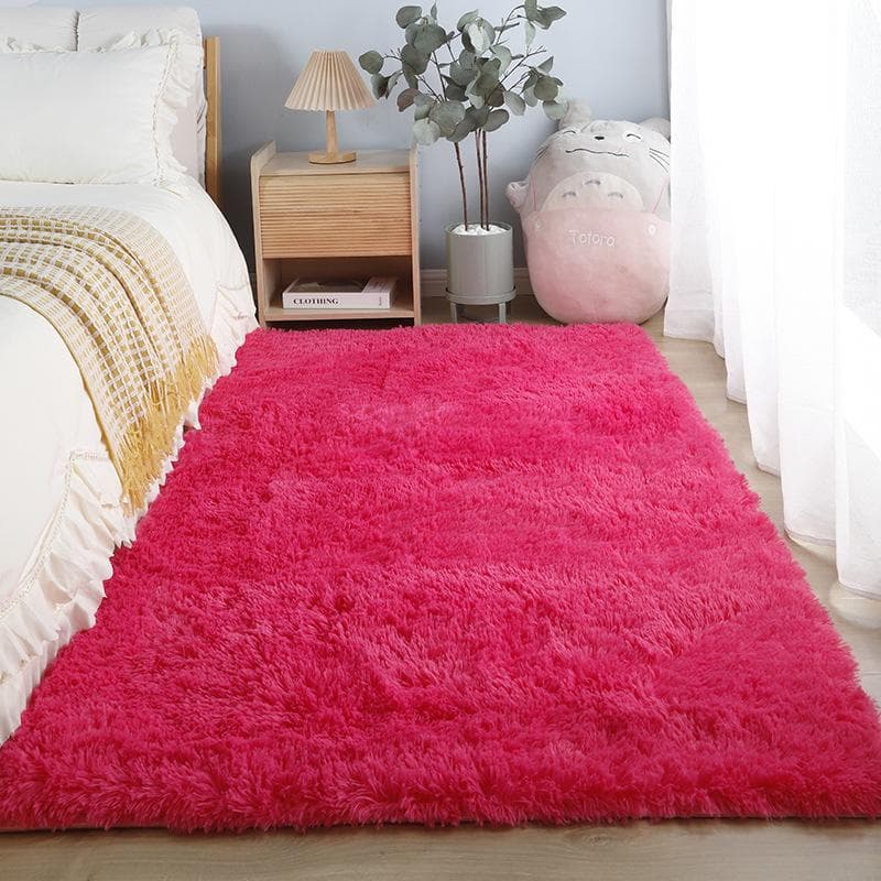 Cute Plush Carpet For Bedroom Chair Mat Soft Fluffy Rug Living Room Girl Room Decoration Bathroom Shaggy Mat 80x160cm