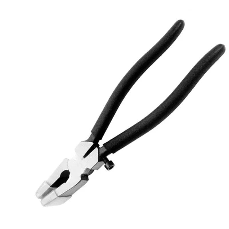 8 Inch Model Clamping Pliers Model Tools Adjustable Tiles Nippers Glass Cutter Ceramics Practical Breaker Glass Pliers DIY Tool black