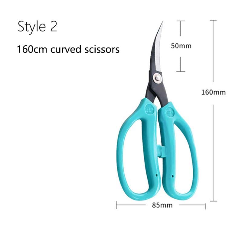 Curved Sewing Scissors Embroidery Scissors Needlework Tool Professional Tailor Scissors For Leather Fabric Cloth Paper Cutting blue