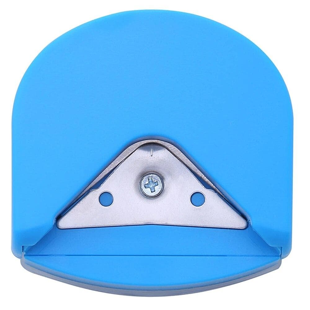 Mini Round Corner Punch Portable Paper Trimmer Cutter Hole Puncherr Diy Craft Scrapbooking Tools For Cards Photos Cutting blue