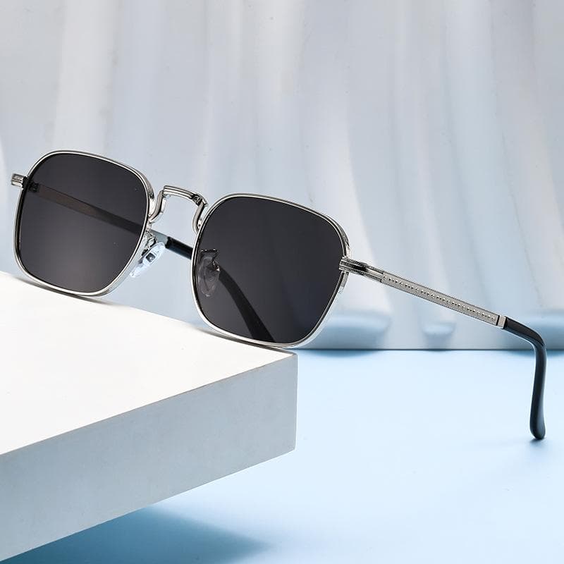 New Vintage Square Small Sunglasses Women Luxury Brand Metal Frame Sun Glasses Rectangle Driving Eyewear