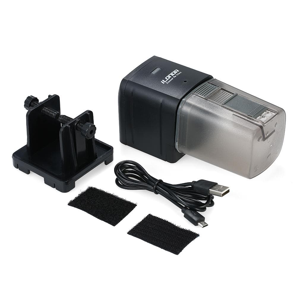 Automatic Fish Feeder Aquarium Tank Feeding Timer Fish Food Dispenser Adjustable Outlet App Control